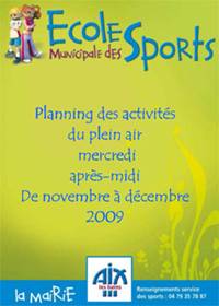 EMS - planning mercredi 2009